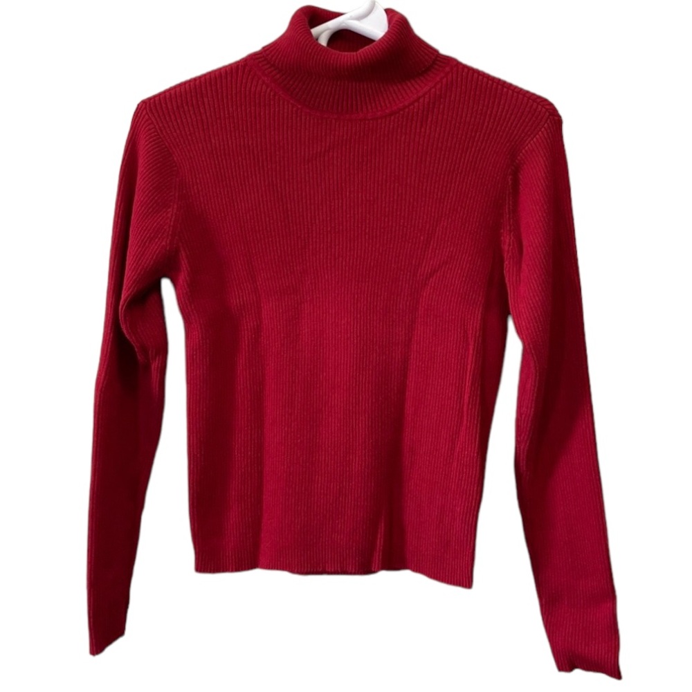 Liz Claiborne Petite Women’s Burgundy Turtleneck Size SP